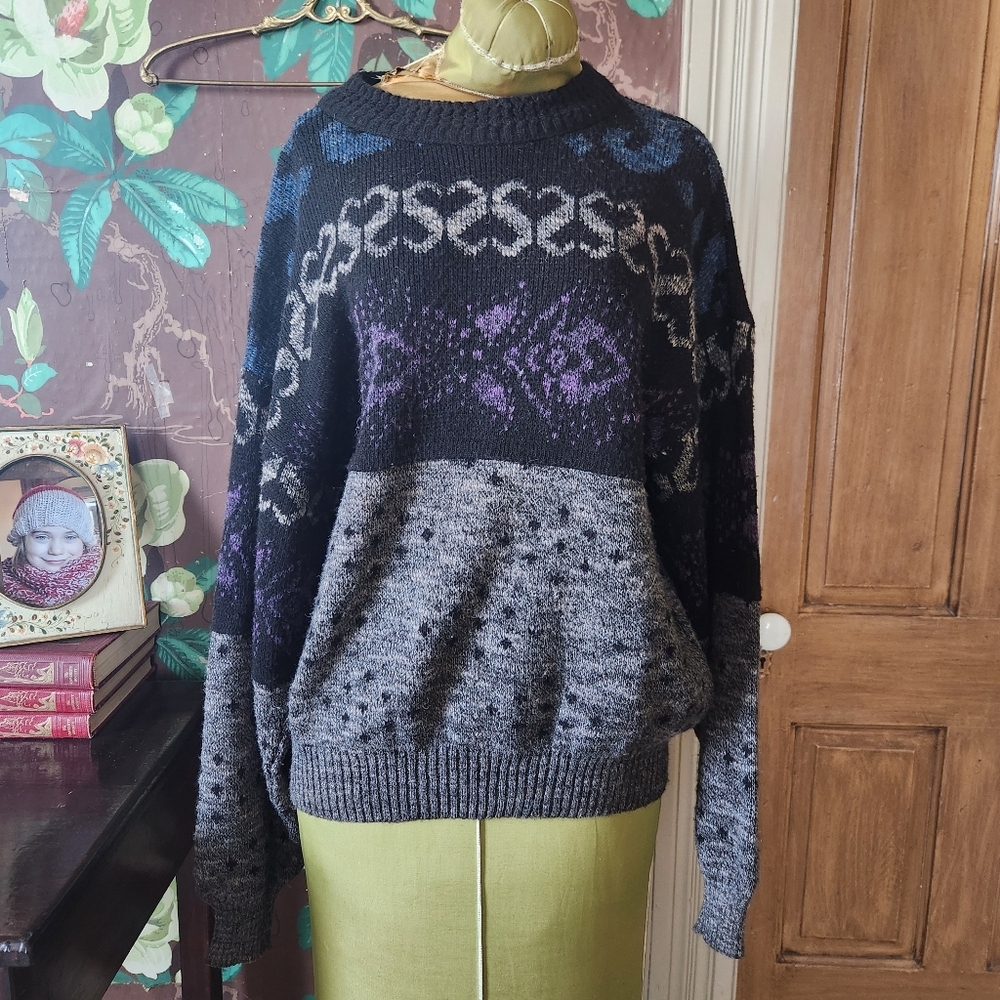 Vintage CAMBIO Italia Knit Sweater | Made in Italy | Wool Blend | Size M